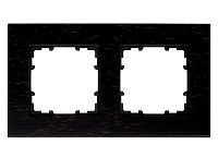 MIRO Rahmen 2-Fach Holz wengeFarbton durch Beizung