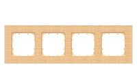 DELTA miro Rahmen 4-fach Echtmaterial Holz Holzart buche Abm