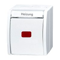 Heizungsschalter Aus- und Wechselschaltung mit Glimmlampe al