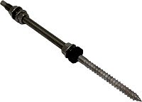 Stockschraubenset A2 M12x300 inkl.Dichtung EPDM + Muttern