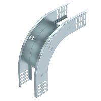 Vertikalbogen 90� fallend 60x100 Stahl bandverzinkt