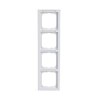 Abdeckrahmen mit Sichtfenstersenkrecht 4-fach studiowei� -