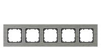 DELTA miro Aluminium natur Rahmen 5-fach
