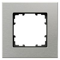 DELTA miro Aluminium natur Rahmen 1-fach