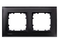 DELTA miro Glas schwarz Rahmen2-fach