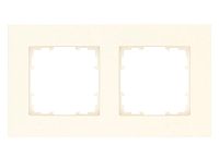 DELTA miro Kunststoff elektrowei� Rahmen 2-fach