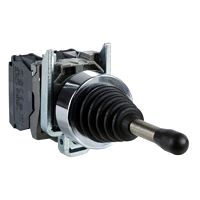 Joystick, XB4, Metall, 22mm, sw, Richtungen+S, 1-stufig, tas