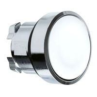 Drucktaster, Frontelement, XB4, Metall, 22mm, wei�, tastend