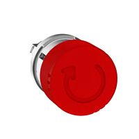 Not-Aus/Not-Halt-Schalter Frontelement XB4, Metall, 22mm, ro