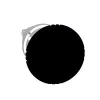 Pilzdrucktaster Frontelement XB4, Metall, 22mm, sw, Pilz 40m