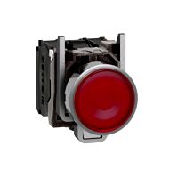 Leuchtdrucktaster, XB4, Metall, 22mm, rot, LED, glatte Kalot
