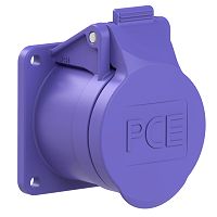 CEE-Anbausteckdose gerade 55x55mm 32A 2p 24VAC 50/60Hz IP44 10 St�ck