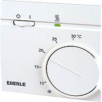 Raumthermostat AP, 1We, 5-30�,Heiz/K�hlen Lampe, Schalter