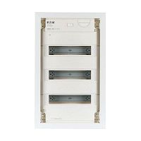 Hohlwand-Kleinverteiler, 3-reihig, Stahlblecht�r flach