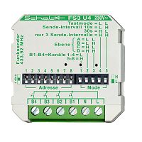 Funk-Sender 4-Kanal 230V AC (UP)
