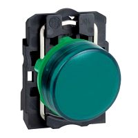 Leuchtmelder, XB5, Kunststoff,gr�n, 22mm, LED, glatte Kalot