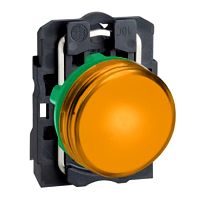 Leuchtmelder, XB5, Kunststoff,orange, 22mm, LED, glatte Kal