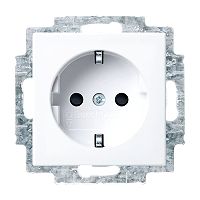 SCHUKO Steckdosen-Einsatz Safety+ alpinwei� - balance�SI
