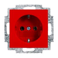SCHUKO Steckdosen-Einsatz rot- balance�SI