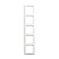 Abdeckrahmen 5-fach alpinwei�- Busch-balance�SI