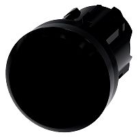 Drucktaster, 22mm, rund, Kunststoff, schwarz, Druckknopf