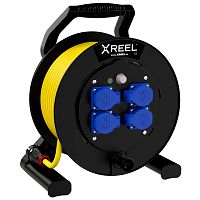 Kabeltrommel XREEL 310 4xSSD nat 50m 3G1,5 N07V3V3-F K35 gel