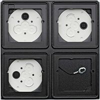 AP-Geh�use 2x 2f System 106 Verkehrswei�(lack.)