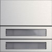 Ruftastenmodul 2f System 106 Aluminium