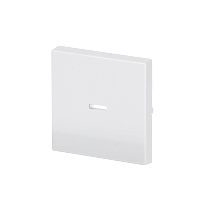 Wippe 1-fach mit kleiner transparenter Kalotte studiowei� -