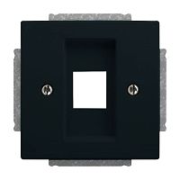 Zentralscheibe Modular-Jack-Einsatz 1-fach anthrazit - Platt