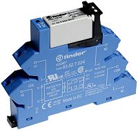 Koppelrelais Zugfederklemmen,2 W 8A, Spule 24VDC