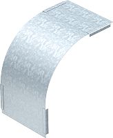 Deckel f�r Vertikalbogen 90� fallend B300mm Stahl bandverzin