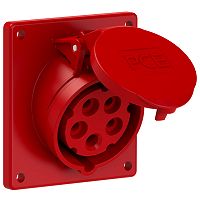 CEE-Anbausteckdose schr�g (92x100mm) 16A 5p 6h IP44/IP54 TT