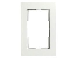 DELTA miro Kunststoff titanwei� Rahmen 2-fach f�r Doppelstec