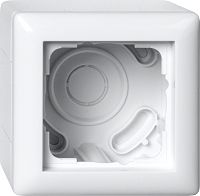 AP-Geh�use 1f + Rahmen Standard 55 Reinwei�