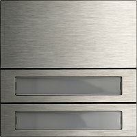 Ruftastenmodul 2f System 106 Edelstahl V4A