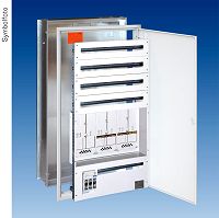 Unterputz Kompaktverteiler 3ZP, 4 NZR RAL7035 inkl. NH-Trenn