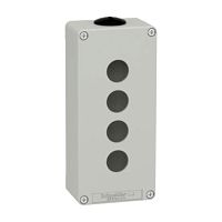 Leergeh�use XAP, Metall, grau,f�r 4x22mm, 80x175x51,5, M25