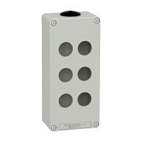 Leergeh�use XAP, Metall, grau,f�r 6x22mm, 80x175x51,5, M25