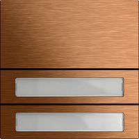 Ruftastenmodul 2f System 106 Bronze