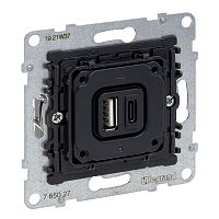 SEANO Einsatz 2-fach USB-Ladesteckdose Typ A+C mit Ladestrom