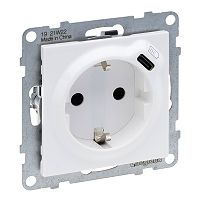 SEANO Schuko-Steckdose + USB-Cmit Steckklemmen, Farbe: Ultr