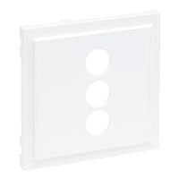 SEANO Abdeckung f�r 3-fach RCA(Cinch)-Anschlussdose, Farbe: