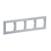 SEANO 4-fach Rahmen in der Farbausf�hrung Aluminium lackiert