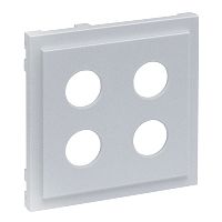 SEANO Abdeckung Lautsprecher 2-fach mit 4 mm-Buchse, Farbe: