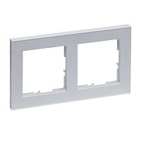 SEANO+ 2-fach Rahmen in der Farbausf�hrung Aluminium lackier