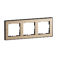 SEANO+ 3-fach Rahmen mit Echtmaterialoberfl�che, Farbausf�hr
