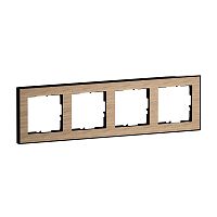 SEANO+ 4-fach Rahmen mit Echtmaterialoberfl�che, Farbausf�hr