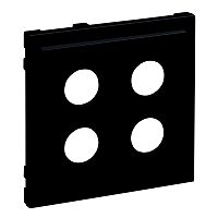 SEANO Abdeckung Lautsprecher 2-fach mit 4 mm-Buchse, Farbe: