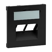 SEANO Abdeckung 2x RJ45 f�r Datendosen Fremdfabrikate, Farbe